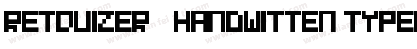 Retquizer   Handwitten Typeface字体转换